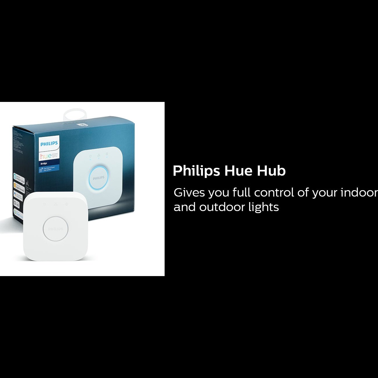 Philips Hue Bridge - Unlock the Full Potential of Hue - Multi-Room and Out-of-Home Control - Create Automations and Zones - Secure, Stable Connection Won't Strain Your Wi-Fi - Works with Voice, Matter