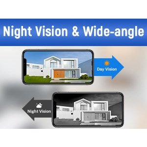 Smart Video Doorbell Camera Wireless with Ring Chime, AI Human Detection, Night Vision, 2.4GHz Wi-Fi Support, Cloud Storage, IP65 Waterproof, Instant Alert, Indoor/Outdoor Surveillance