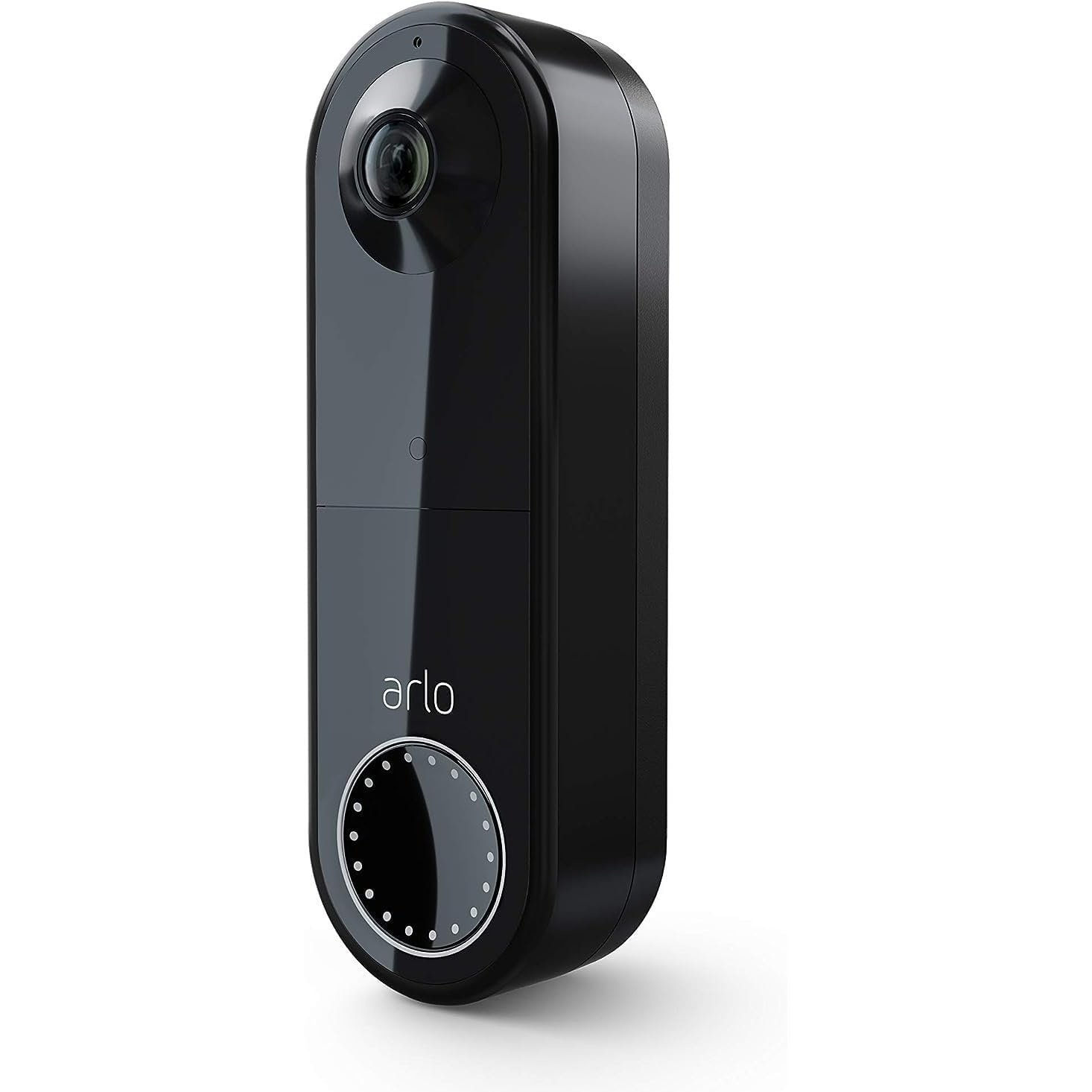 Arlo Essential Video Doorbell Wire-Free - HD Video, 180° View, Night Vision, 2 Way Audio, Direct to Wi-Fi No Hub Needed, Wire Free or Wired, Black - AVD2001B, 1 Count (Pack of 1)